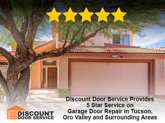 another satisfied Tucson garage door repair customer's garage door