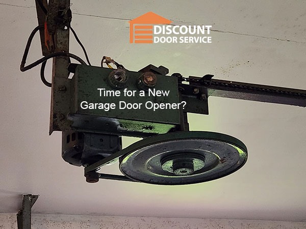 very old garage door opener that is beyond need of replacement