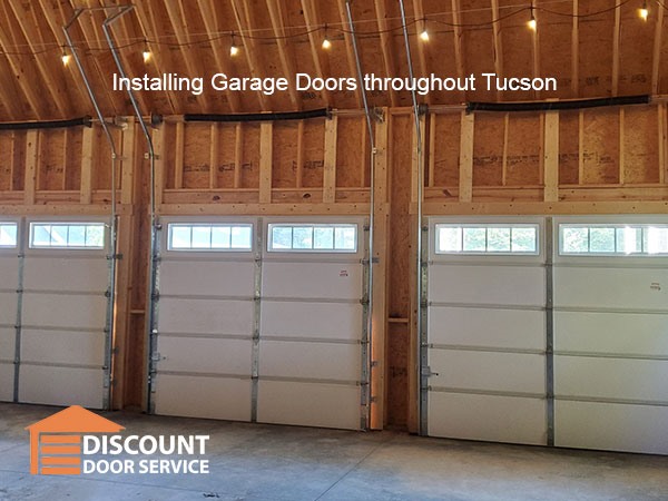 Three new garage doors installed in Tucson
